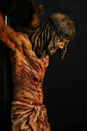 CRUCIFIXO 1METRO PAIXÃO DE CRISTO CHAGAS ULTRA REALISTAS PAREDE